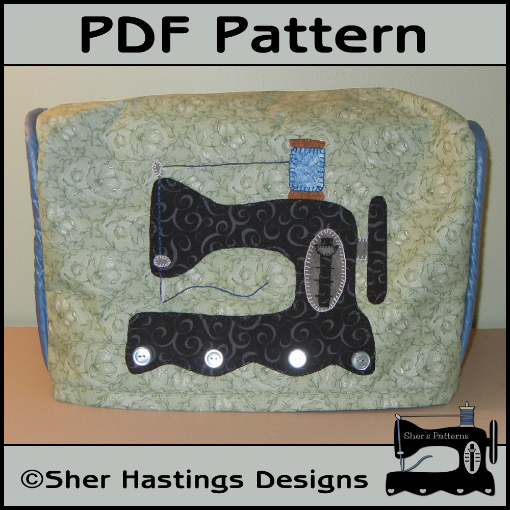 Pdf Pattern For Antique Sewing Machine Cover, Tutorial, Diy